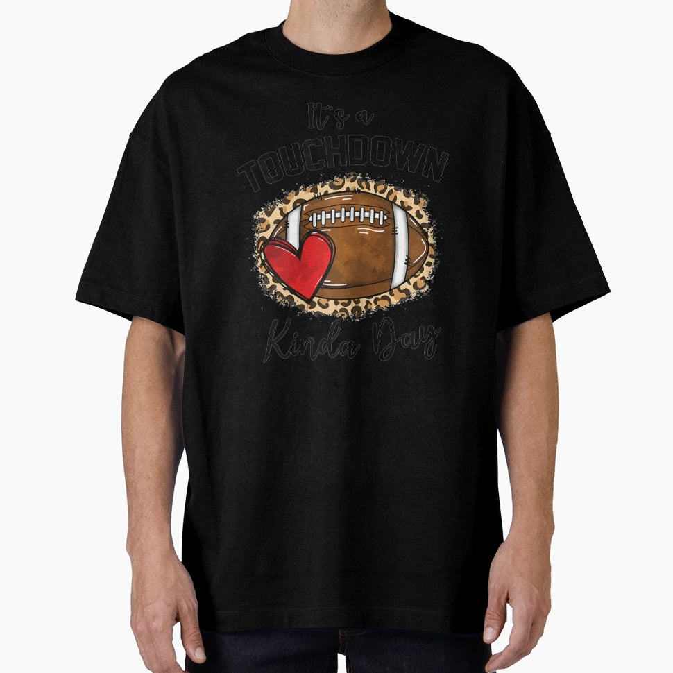 Football Game Day Leopard Its T-Shirt - Trendy Graphic for Adults - T-Shirt, Sweatshirt, Hoodie