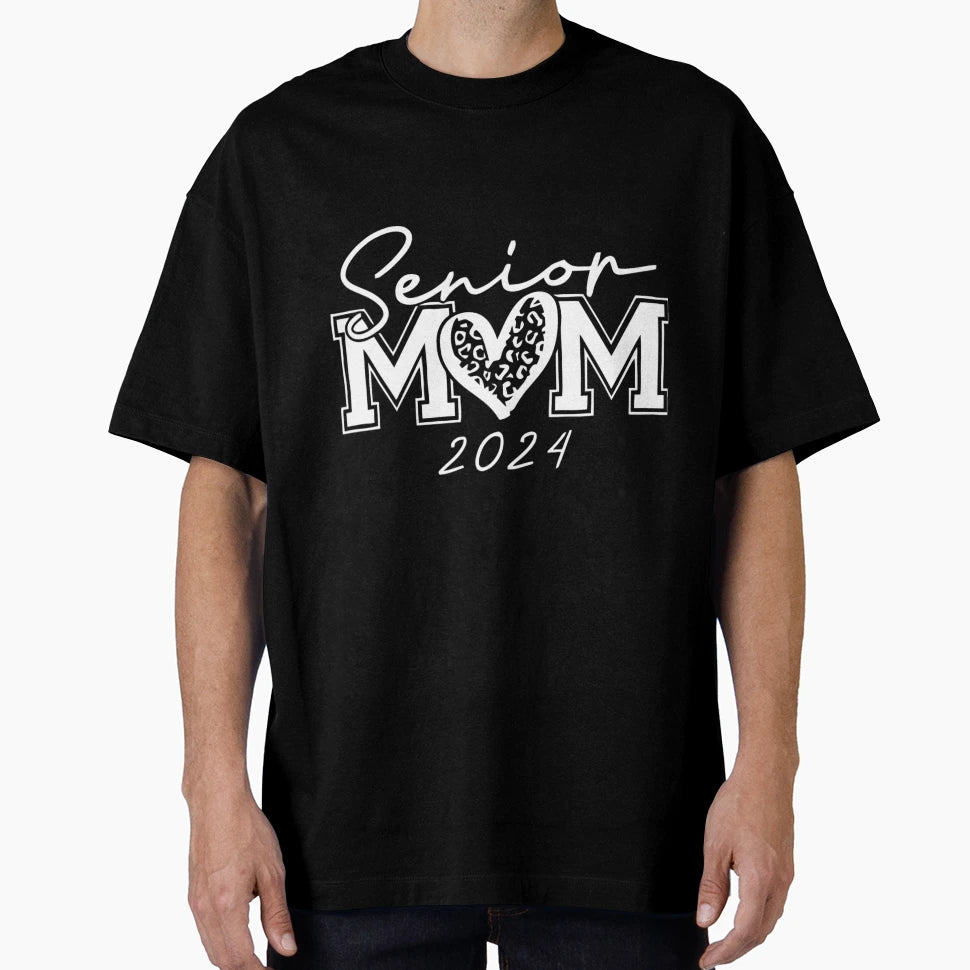 Senior 2024 Mom Graduate Heart Class T-Shirt - Aesthetic Graphic Men Women - T-Shirt, Sweatshirt, Hoodie