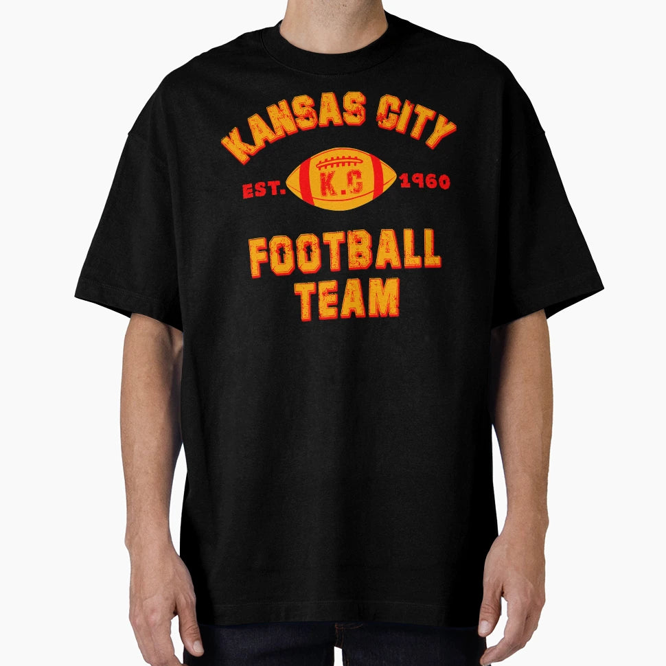 Kansas City Football Team Est 1960 Chiefs T-Shirt - Novelty Apparel Unisex - T-Shirt, Sweatshirt, Hoodie