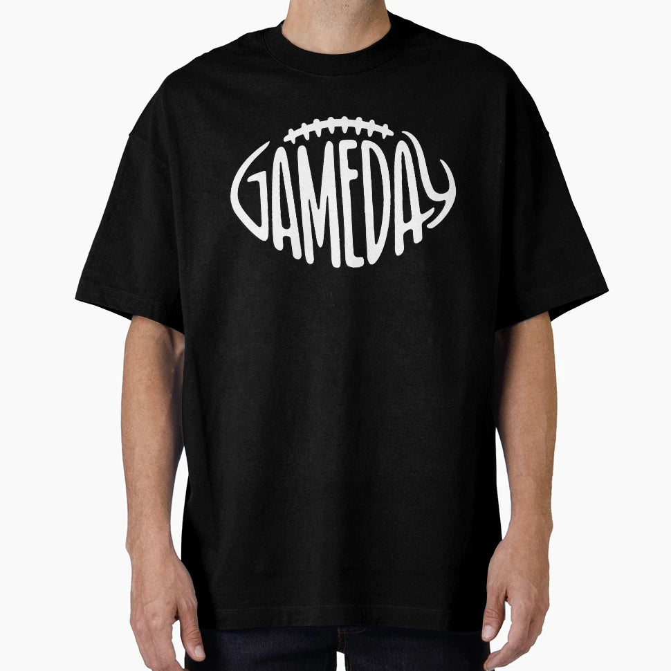 Gameday White Football T-Shirt - Custom Art Print for Adults - T-Shirt, Sweatshirt, Hoodie