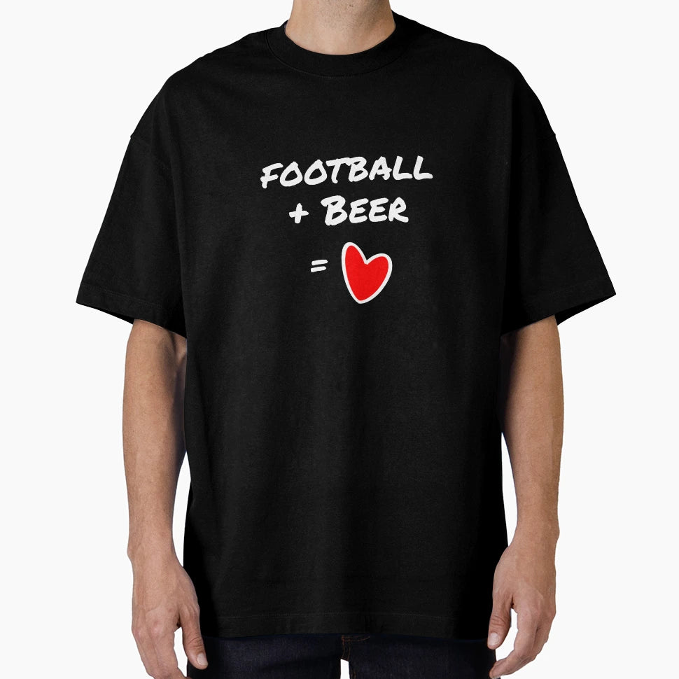 Football Beer Love T-Shirt - Unique Graphic for Adults - T-Shirt, Sweatshirt, Hoodie