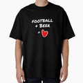 Football Beer Love T-Shirt - Unique Graphic for Adults - T-Shirt, Sweatshirt, Hoodie