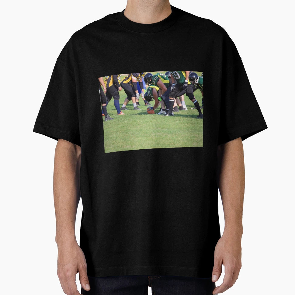 American Football Players Scrimmage T-Shirt - Graphic Print for Adults - T-Shirt, Sweatshirt, Hoodie