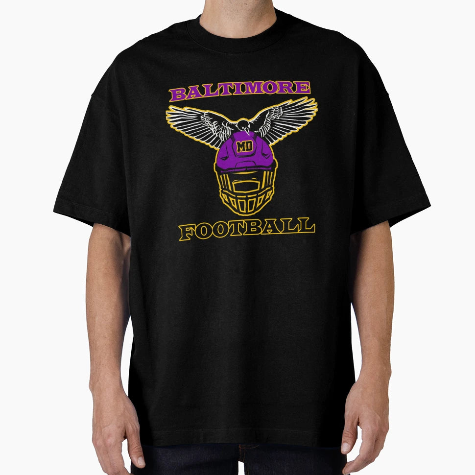 Baltimore Football T-Shirt - Aesthetic Graphic Unisex - T-Shirt, Sweatshirt, Hoodie