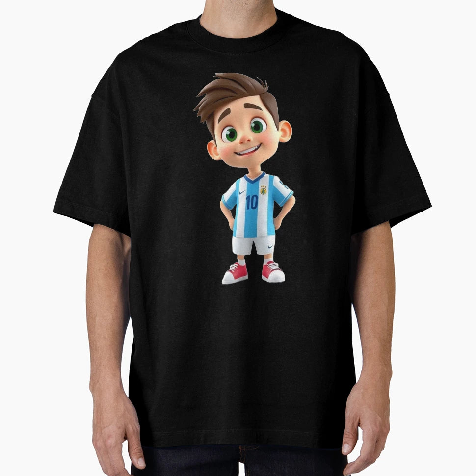 Lionel Messi Cartoon T-Shirt - Streetwear Style Men Women - T-Shirt, Sweatshirt, Hoodie