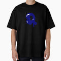 Glossy Dark Blue Liquid Letter Q T-Shirt - Fun Novelty Design Men Women - T-Shirt, Sweatshirt, Hoodie