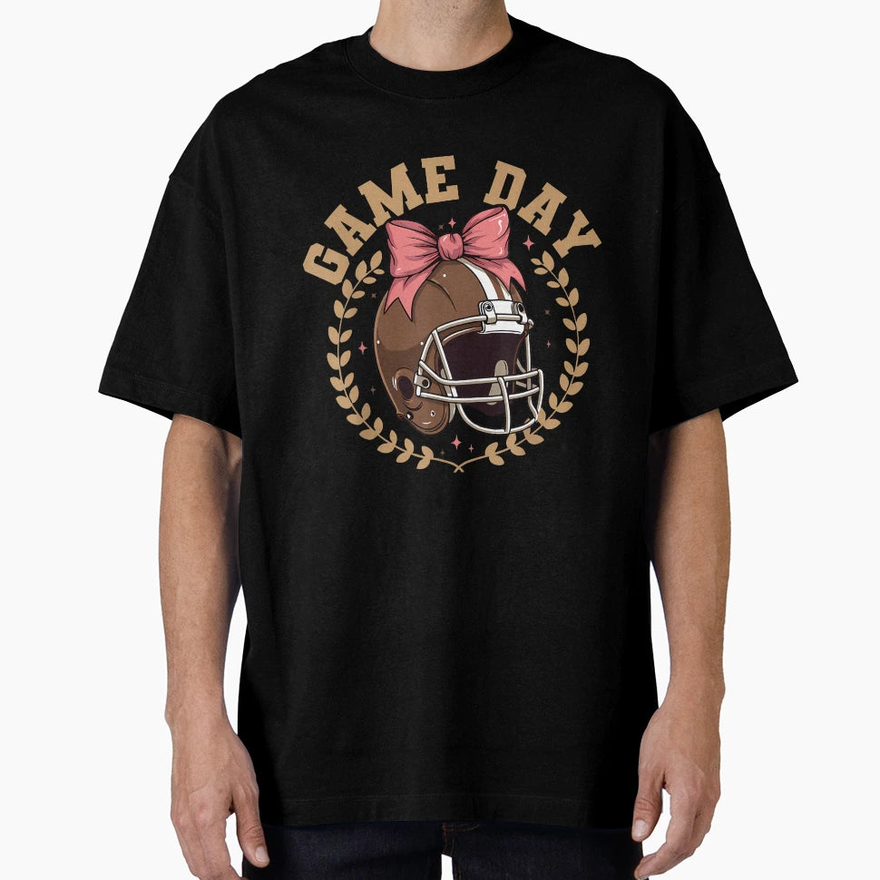 Game Day Football Season Coquette T-Shirt - Aesthetic Graphic Men Women - T-Shirt, Sweatshirt, Hoodie