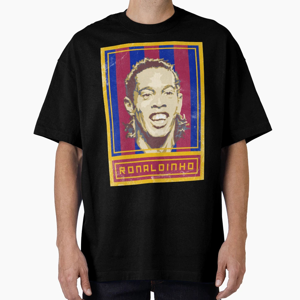 Ronaldinho Fcb T-Shirt - Unique Graphic Men Women - T-Shirt, Sweatshirt, Hoodie