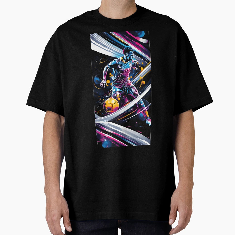 Football Player T-Shirt - Minimalist Print Men Women - T-Shirt, Sweatshirt, Hoodie