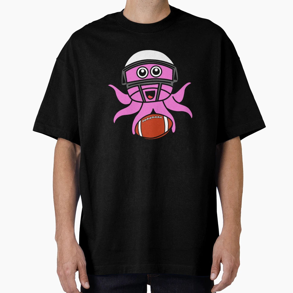 Octopia Art American Football T-Shirt - Fun Novelty Design Men Women - T-Shirt, Sweatshirt, Hoodie