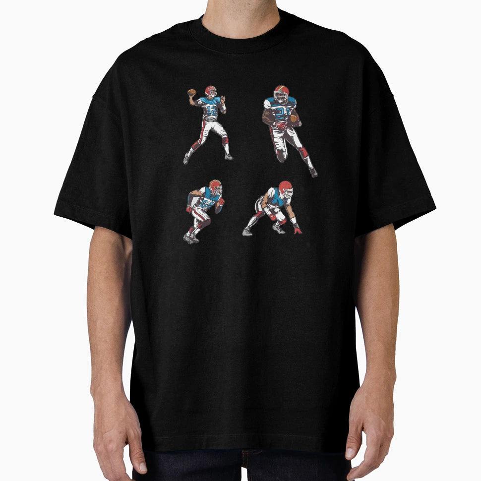 American Football Players Football Players T-Shirt - Unique Graphic Unisex - T-Shirt, Sweatshirt, Hoodie