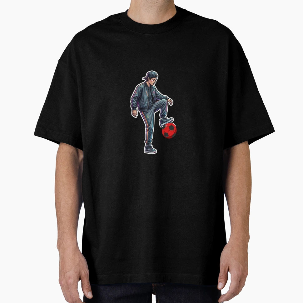 Street Football Freestyle Urban T-Shirt - Aesthetic Graphic for Adults - T-Shirt, Sweatshirt, Hoodie