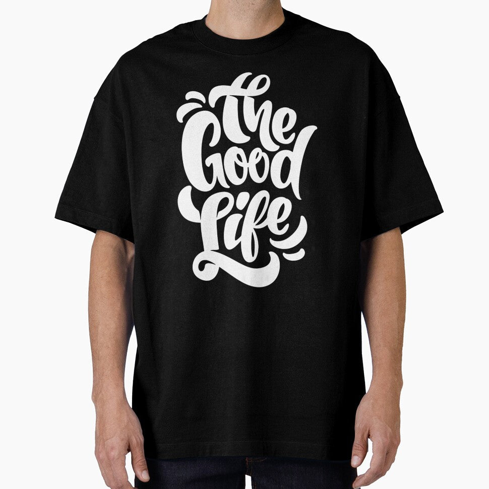 Uplifting Life Is Good Positive Quote Design by - Adult & Kids T-Shirts, Sweatshirts & Hoodies apparel design preview 1
