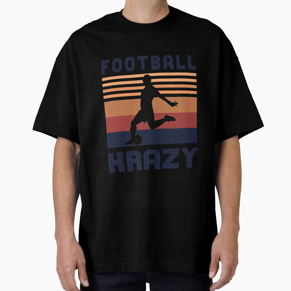 Football Krazy Female Soccer Player T-Shirt - Custom Art Print Unisex - T-Shirt, Sweatshirt, Hoodie