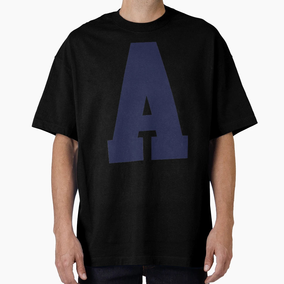 Alphabet Marine Blue Sports Letter T-Shirt - Custom Art Print Unisex - T-Shirt, Sweatshirt, Hoodie