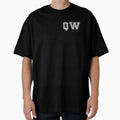 Q W Varsity Initials Varsity Letters T-Shirt - Aesthetic Graphic Unisex - T-Shirt, Sweatshirt, Hoodie
