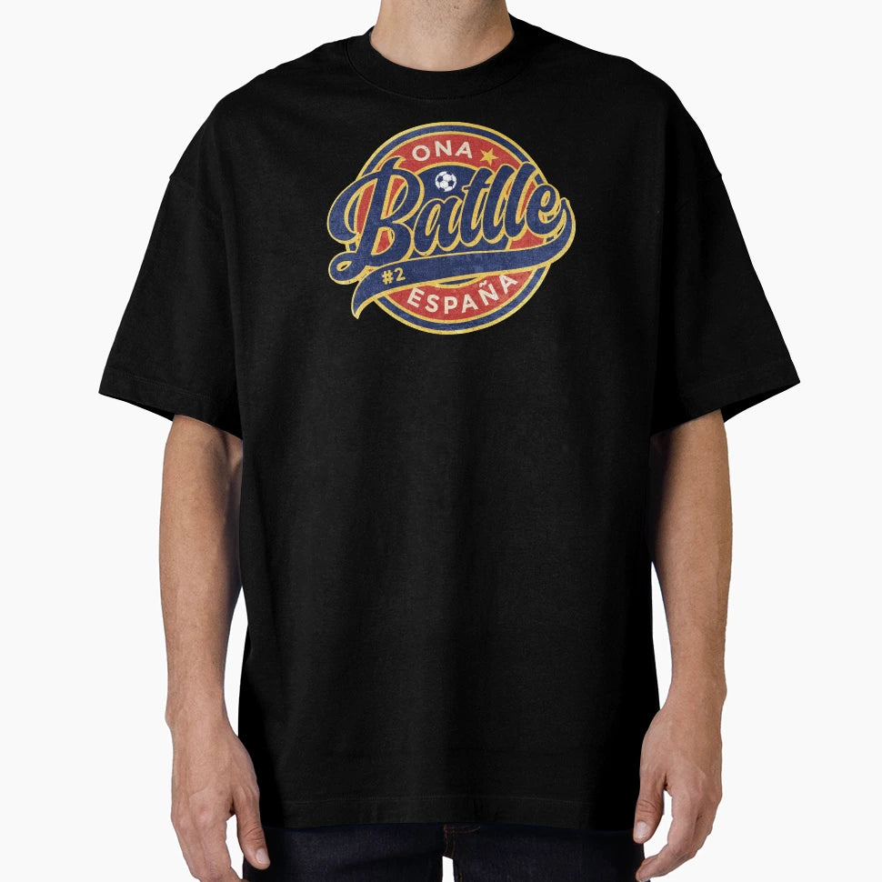 Ona Batlle Football Badge Round T-Shirt - Custom Art Print Men Women - T-Shirt, Sweatshirt, Hoodie