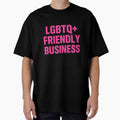 LGBTQ+ Friendly Business Bold Pink Statement by Haus - Adult & Kids T-Shirts, Sweatshirts & Hoodies apparel design preview 1