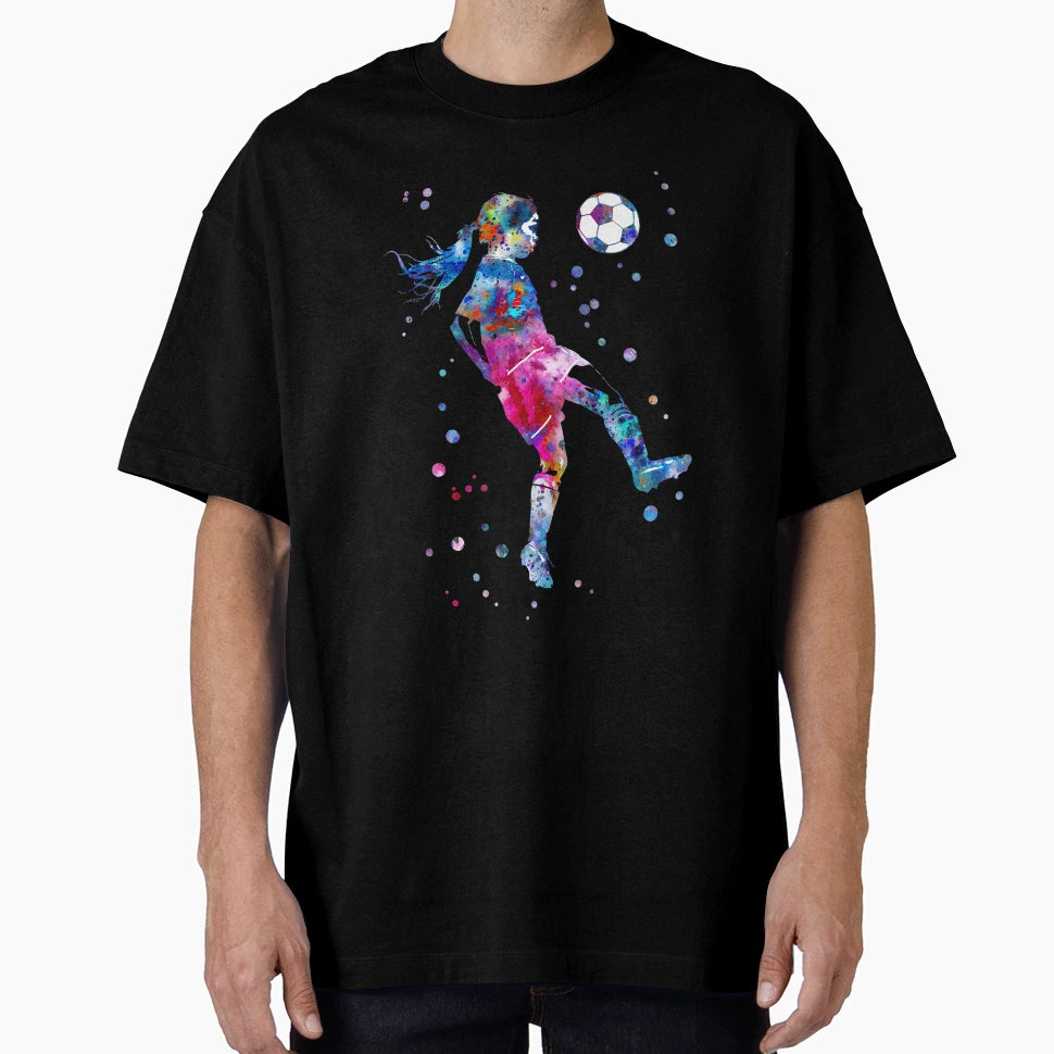 Soccer Player Little Ball T-Shirt - Minimalist Print Men Women - T-Shirt, Sweatshirt, Hoodie