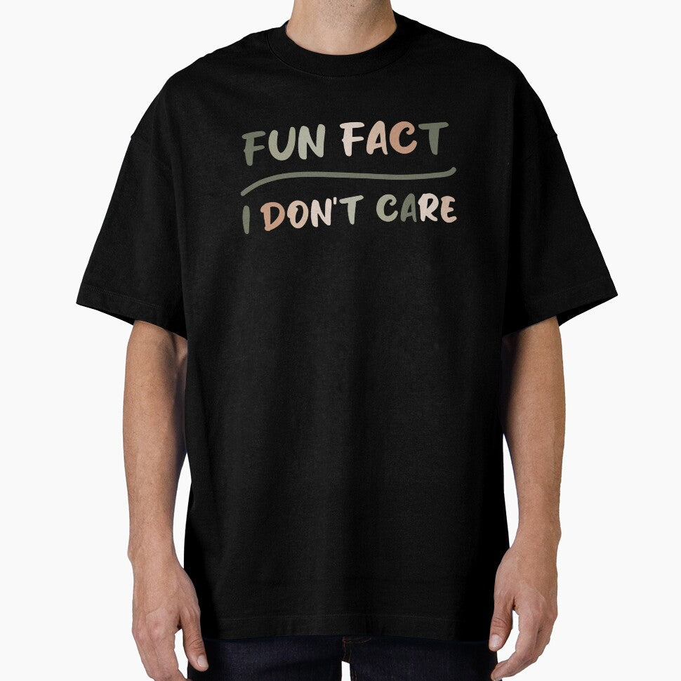 Fun fact i don't care Sarcastic quote by Blonc-ou - Adult & Kids T-Shirts, Sweatshirts & Hoodies apparel design preview 1