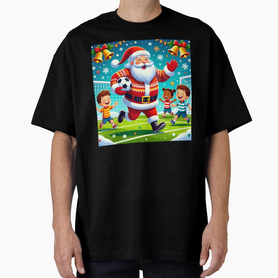 Soccer Santa Football T-Shirt - Fun Novelty Design Unisex - T-Shirt, Sweatshirt, Hoodie