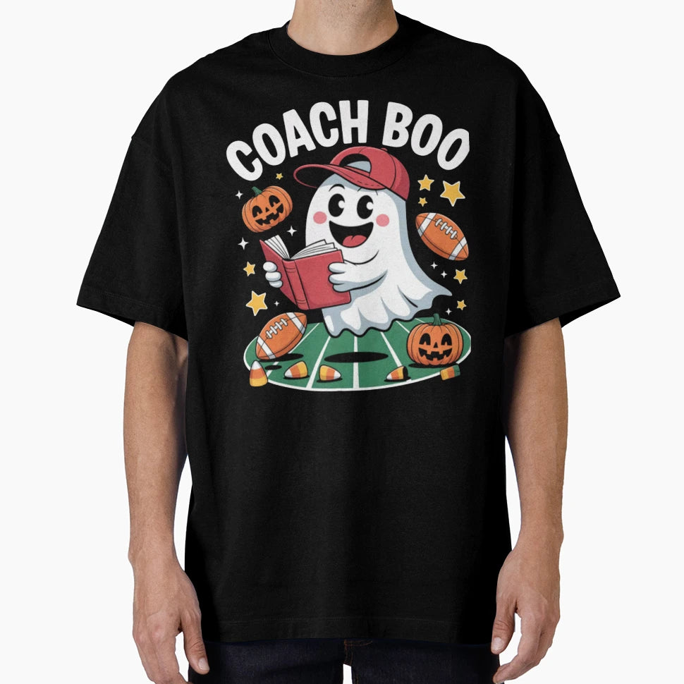 Ghost Football Coach Halloween T-Shirt - Unique Graphic for Adults - T-Shirt, Sweatshirt, Hoodie