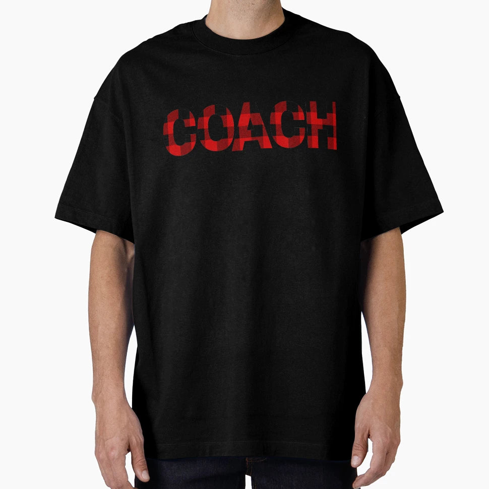Coach Buffalo Plaid Pattern T-Shirt - Novelty Apparel Men Women - T-Shirt, Sweatshirt, Hoodie