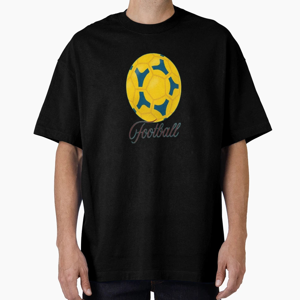 Copy Yellow Football Sports Lover T-Shirt - Custom Art Print Unisex - T-Shirt, Sweatshirt, Hoodie