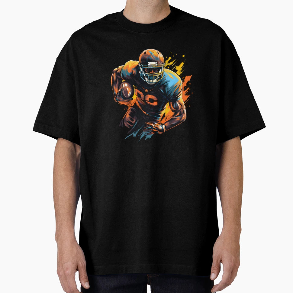 American Football Color Painting T-Shirt - Minimalist Print for Adults - T-Shirt, Sweatshirt, Hoodie