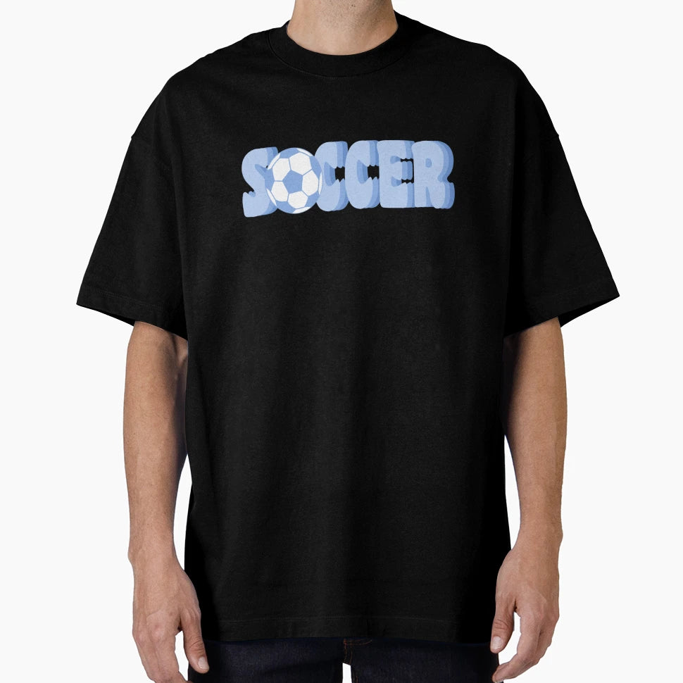 Blue Soccer T-Shirt - Trendy Graphic for Adults - T-Shirt, Sweatshirt, Hoodie