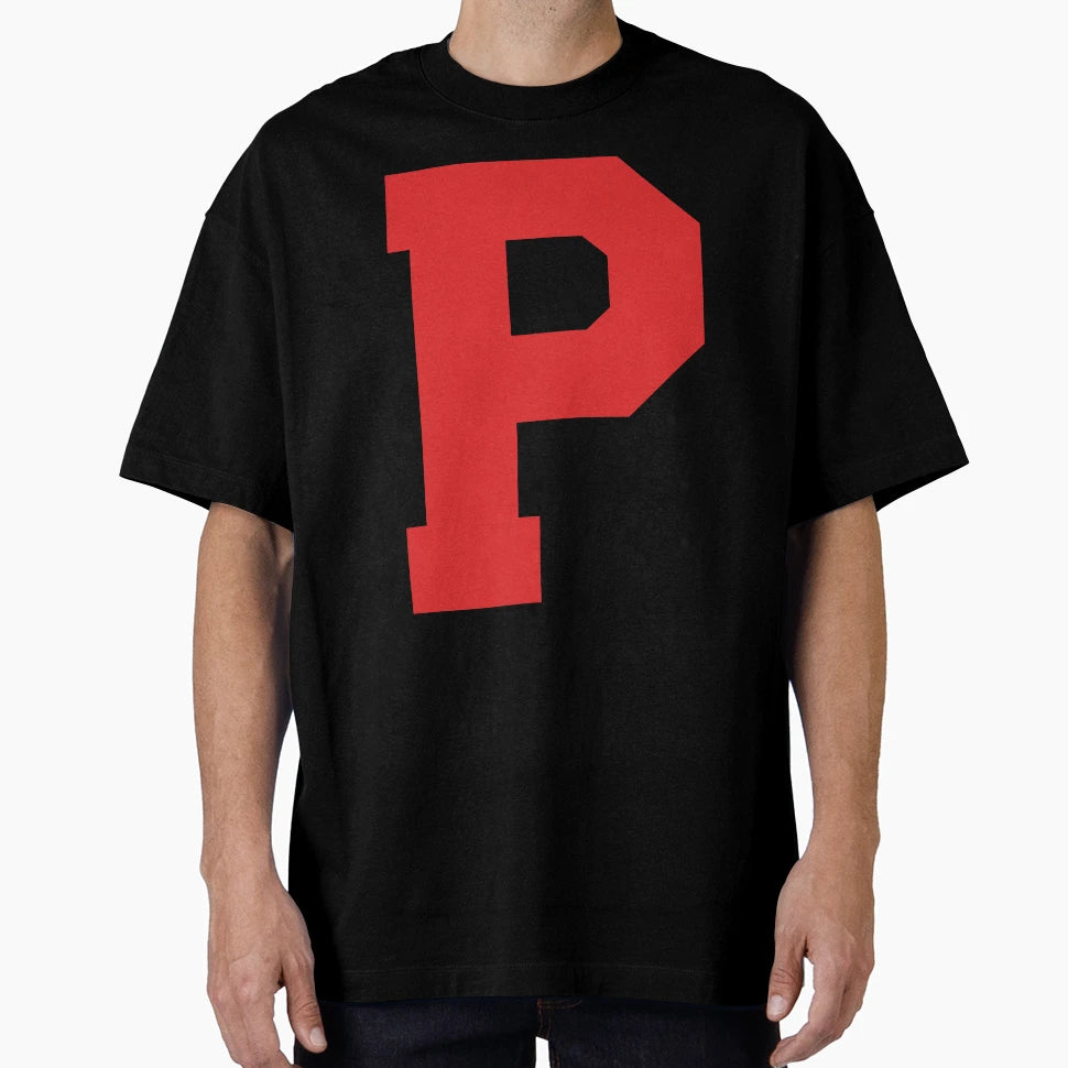 Alphabet Red P Sports Letter P T-Shirt - Fun Novelty Design Unisex - T-Shirt, Sweatshirt, Hoodie
