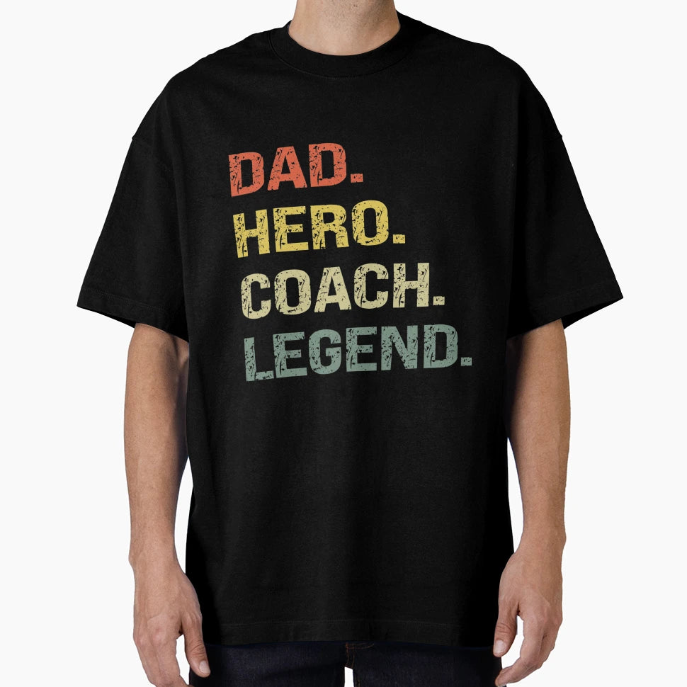 Dad Coach T-Shirt - Minimalist Print Men Women - T-Shirt, Sweatshirt, Hoodie