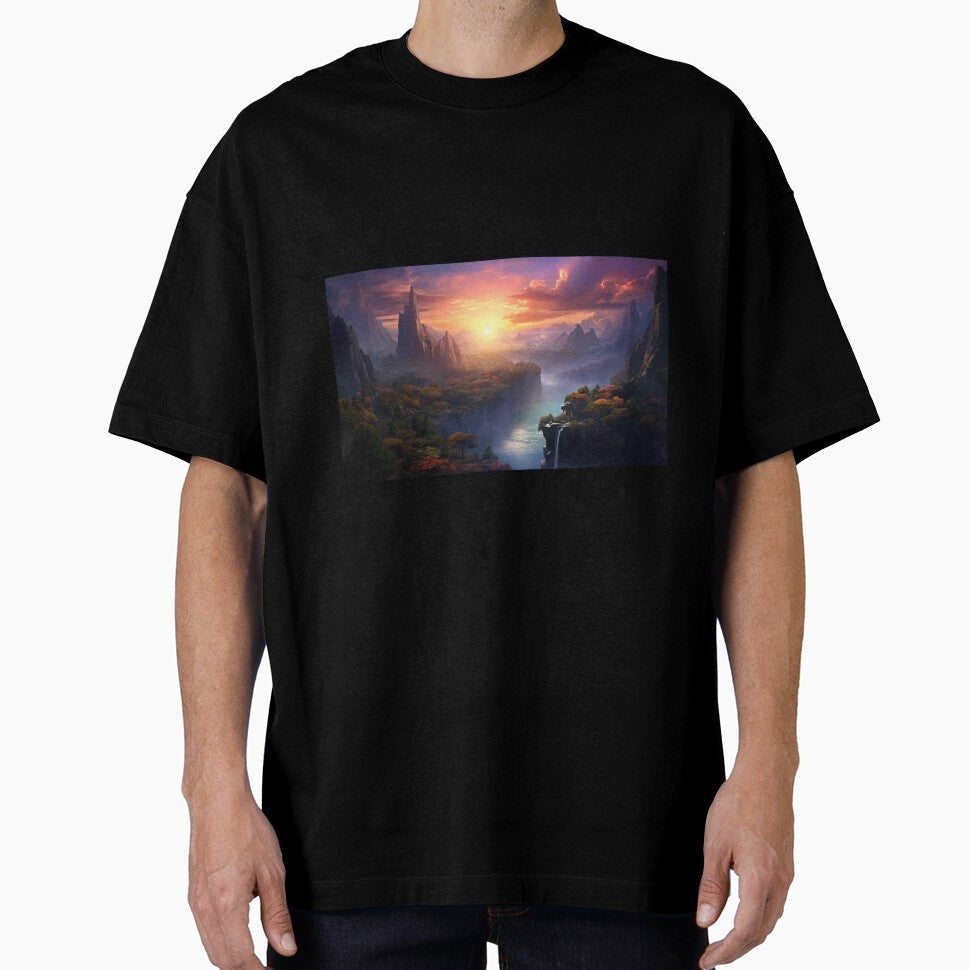 Fantasy Landscape Grand Canyon Sunset by Masterpiece - Adult & Kids T-Shirts, Sweatshirts & Hoodies apparel design preview 1