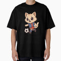 Football Cat T-Shirt - Minimalist Print for Adults - T-Shirt, Sweatshirt, Hoodie