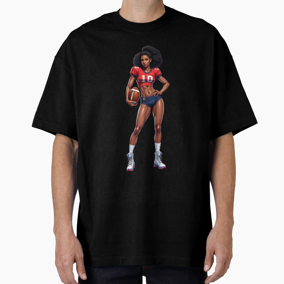 Female High School American Football T-Shirt - Casual Everyday Wear Unisex - T-Shirt, Sweatshirt, Hoodie