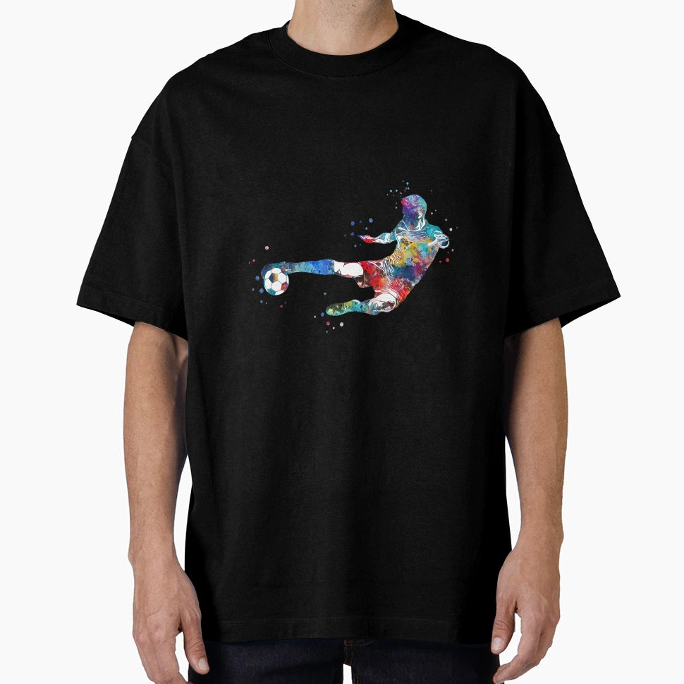 Male Soccer Player T-Shirt - Minimalist Print for Adults - T-Shirt, Sweatshirt, Hoodie