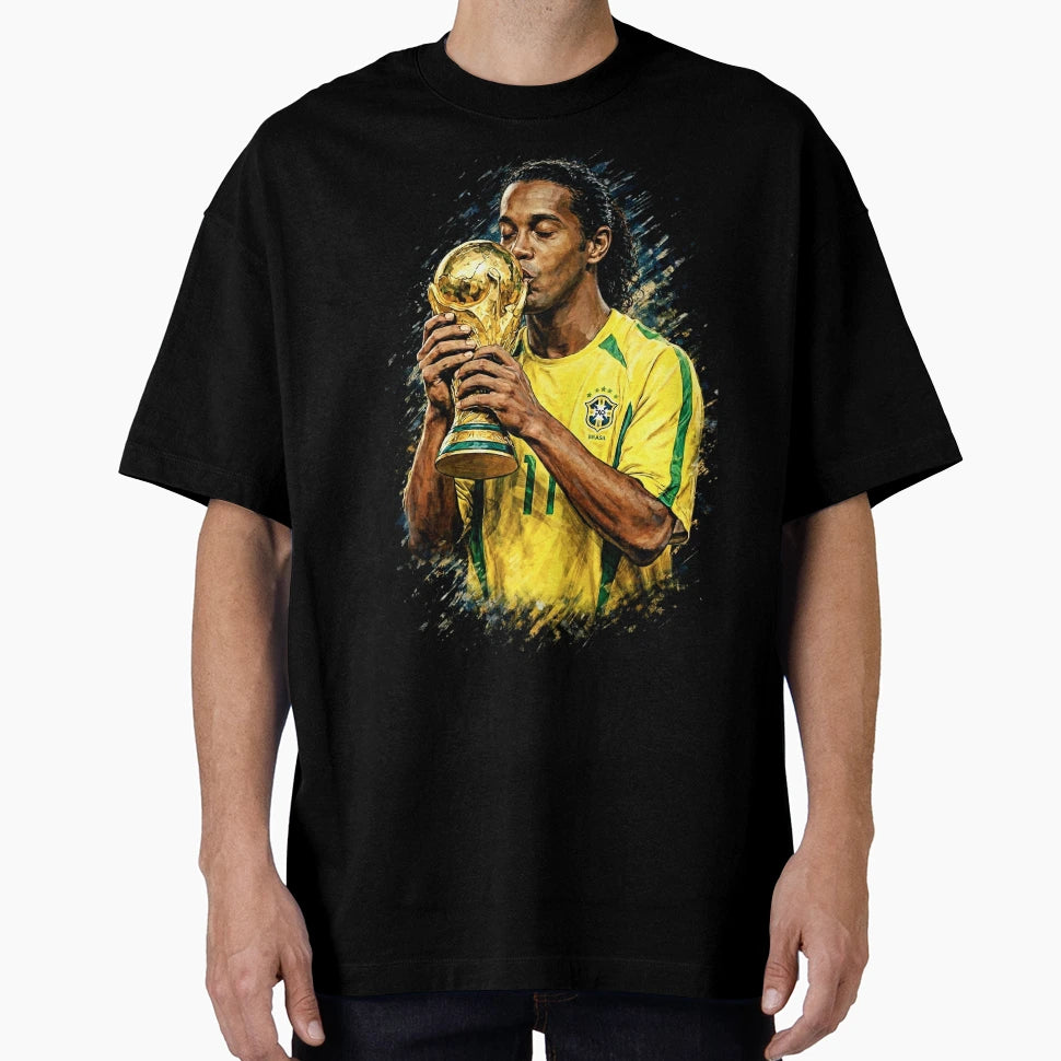 Ronaldinho R10 Football Legend T-Shirt - Streetwear Style for Adults - T-Shirt, Sweatshirt, Hoodie