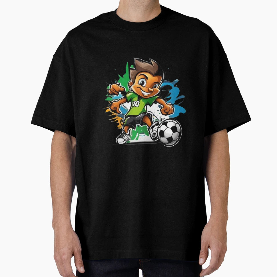 Animated Soccer Legends Epic Field T-Shirt - Trendy Graphic Men Women - T-Shirt, Sweatshirt, Hoodie