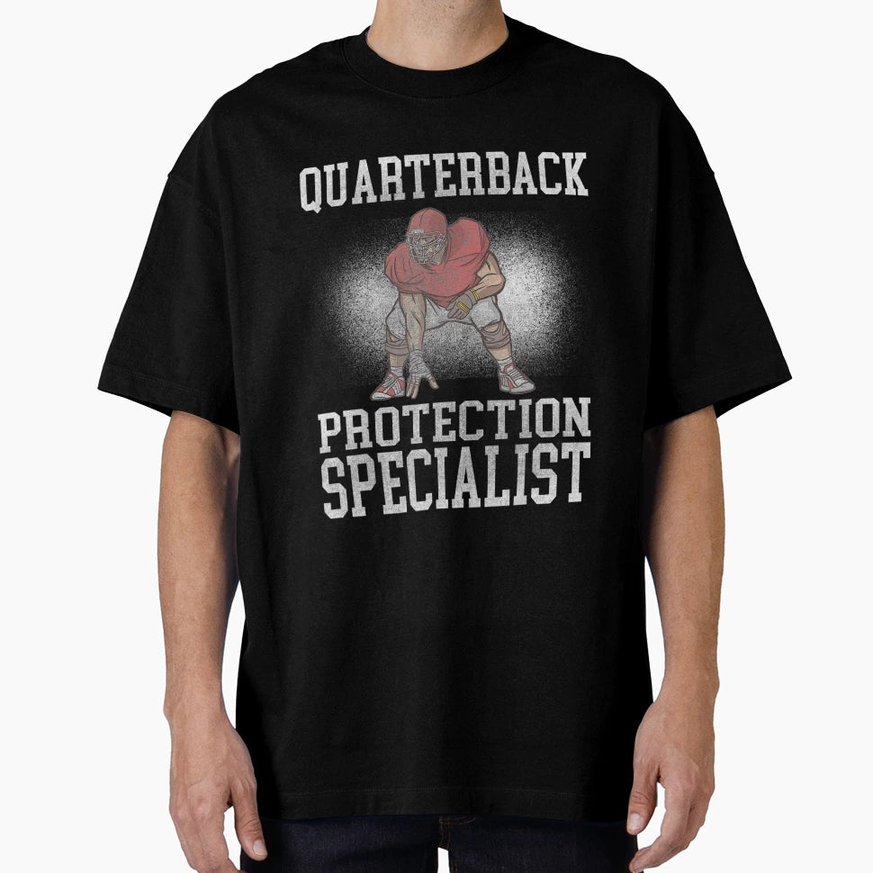 Offensive Lineman Quaterback T-Shirt - Minimalist Print for Adults - T-Shirt, Sweatshirt, Hoodie