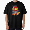 Spain Flag Crowned Soccer Ball by QuiteOrbit - Adult & Kids T-Shirts, Sweatshirts & Hoodies apparel design preview 1