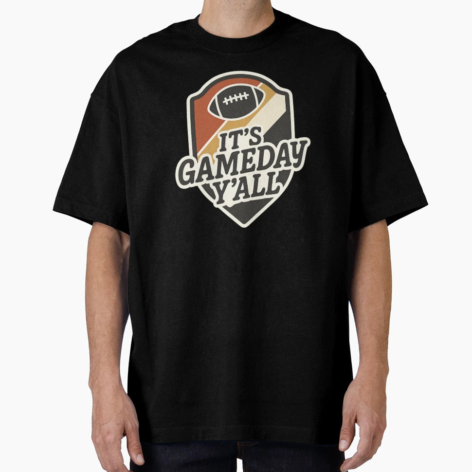 Gameday Football Emblem T-Shirt - Custom Art Print Men Women - T-Shirt, Sweatshirt, Hoodie