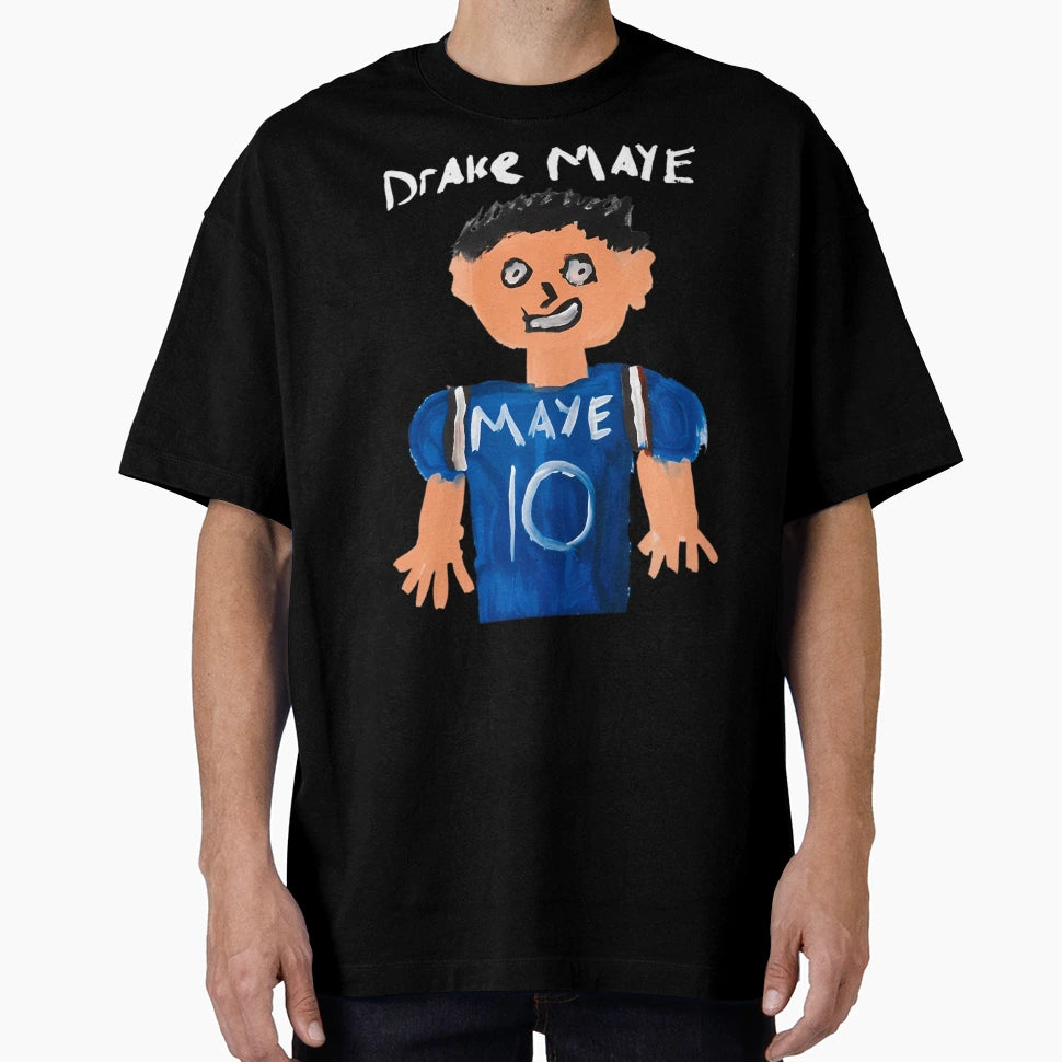 Drake Maye Hand Drawn Painting T-Shirt - Custom Art Print for Adults - T-Shirt, Sweatshirt, Hoodie