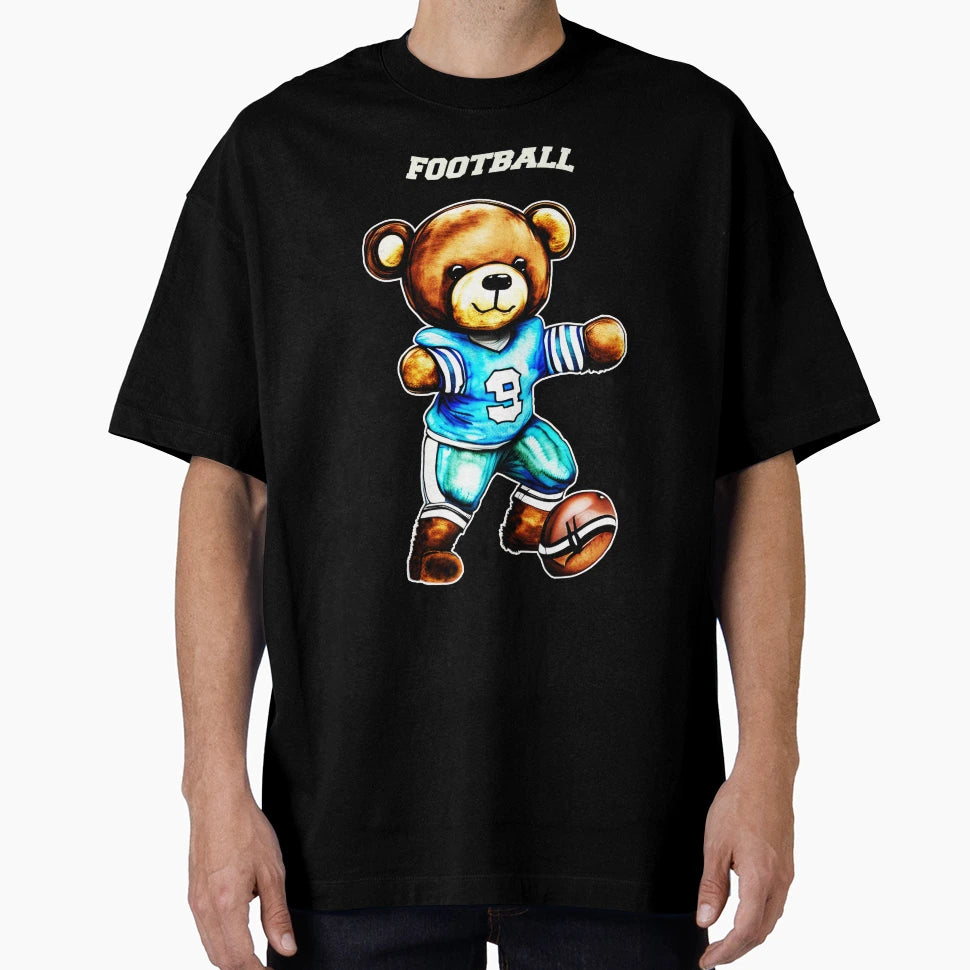 Football Player Bear T-Shirt - Novelty Apparel Men Women - T-Shirt, Sweatshirt, Hoodie