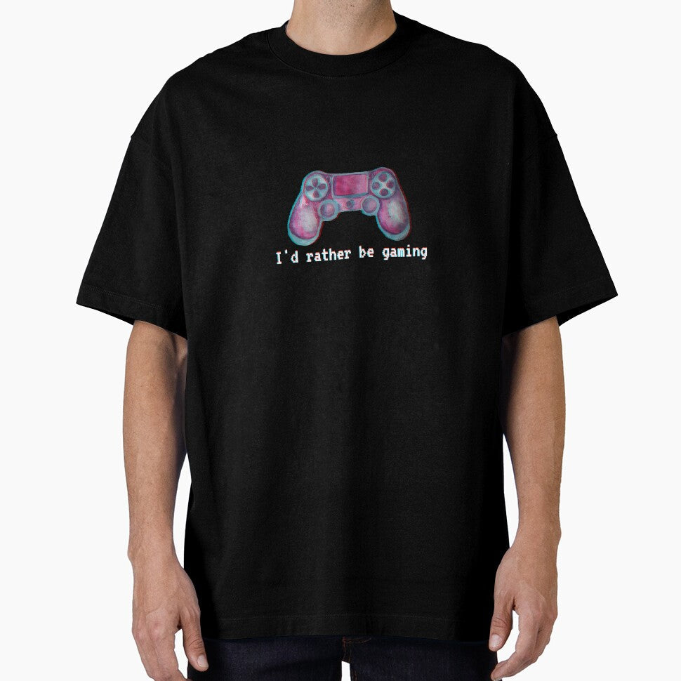 I'd rather be gaming by Trickyy90 - Adult & Kids T-Shirts, Sweatshirts & Hoodies apparel design preview 1