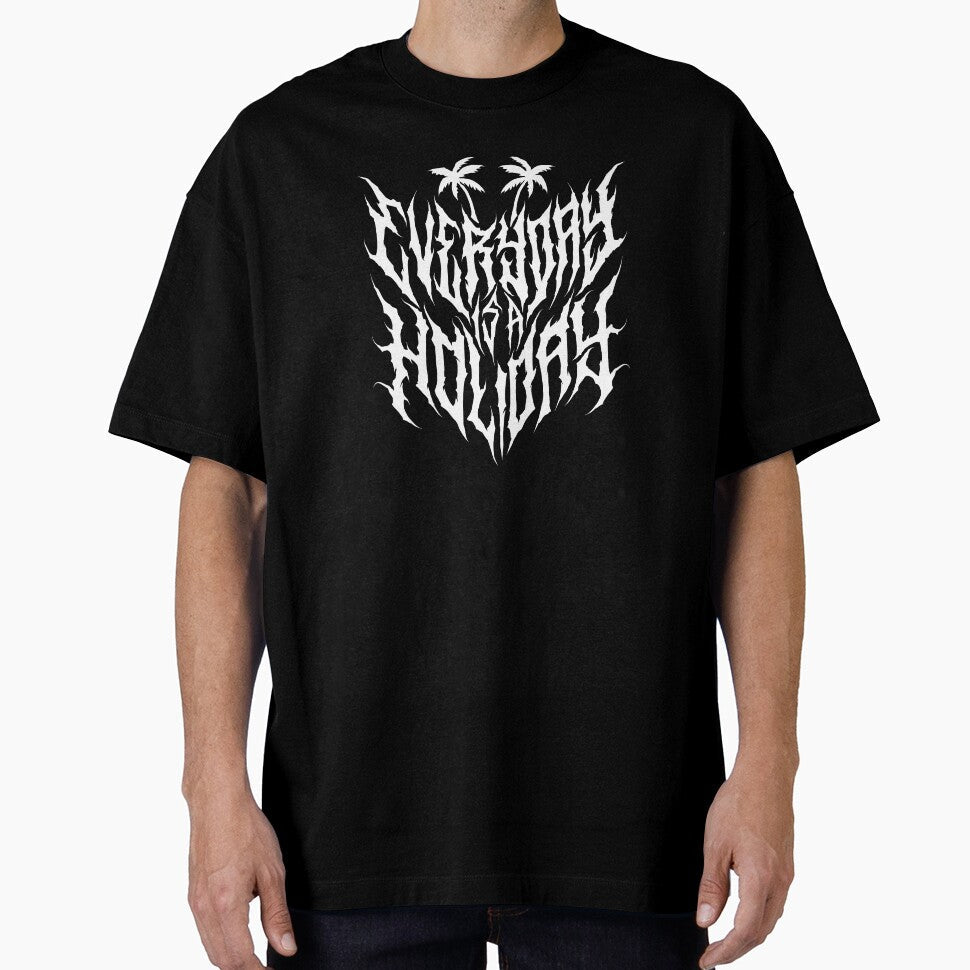 Everyday is a Holiday metal font style by Bariklana15 - Adult & Kids T-Shirts, Sweatshirts & Hoodies apparel design preview 1
