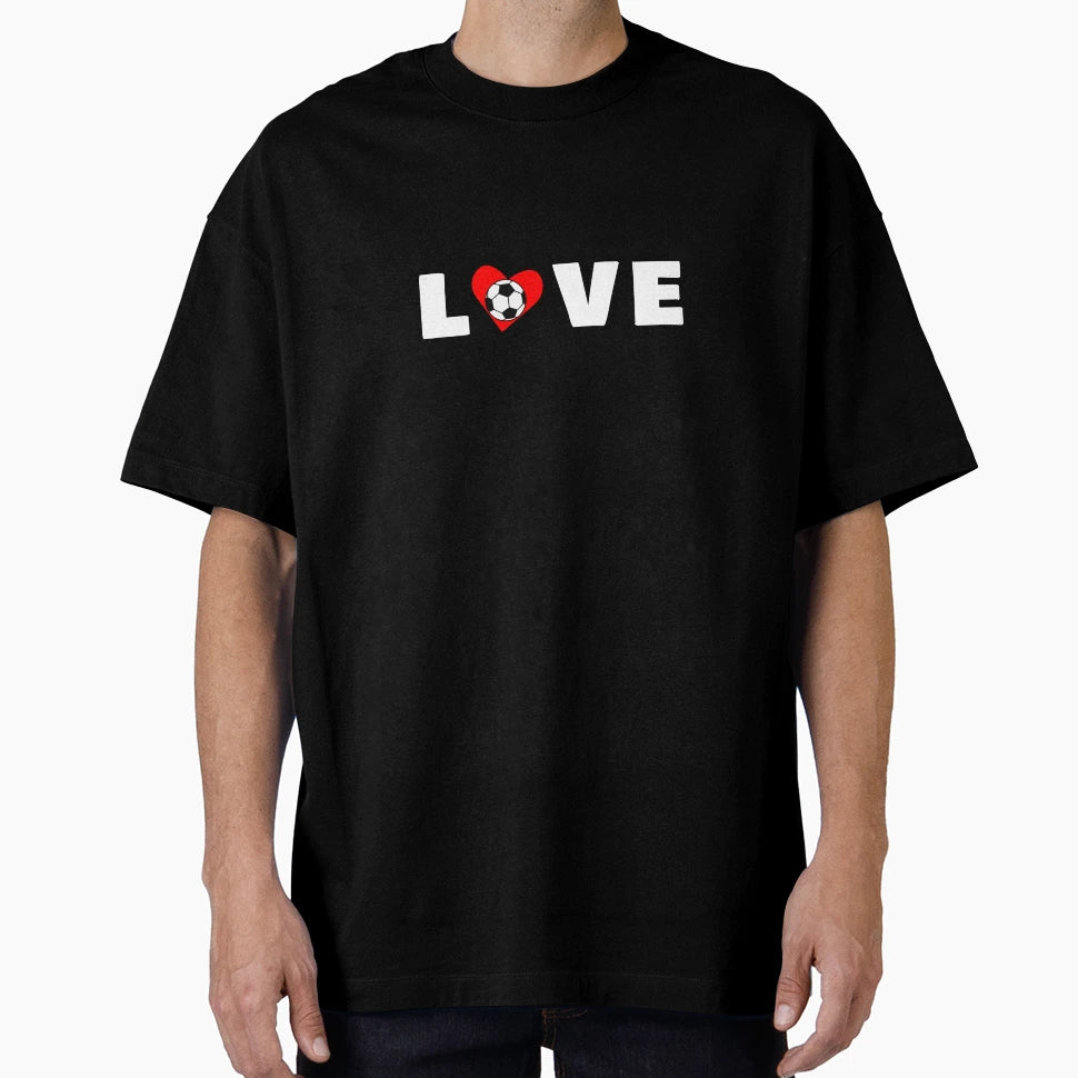 Love Football T-Shirt - Graphic Print Men Women - T-Shirt, Sweatshirt, Hoodie
