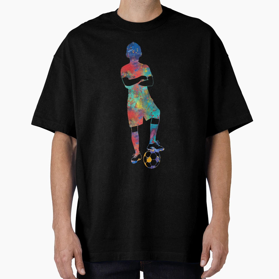 Soccer Player Ball T-Shirt - Casual Everyday Wear Unisex - T-Shirt, Sweatshirt, Hoodie