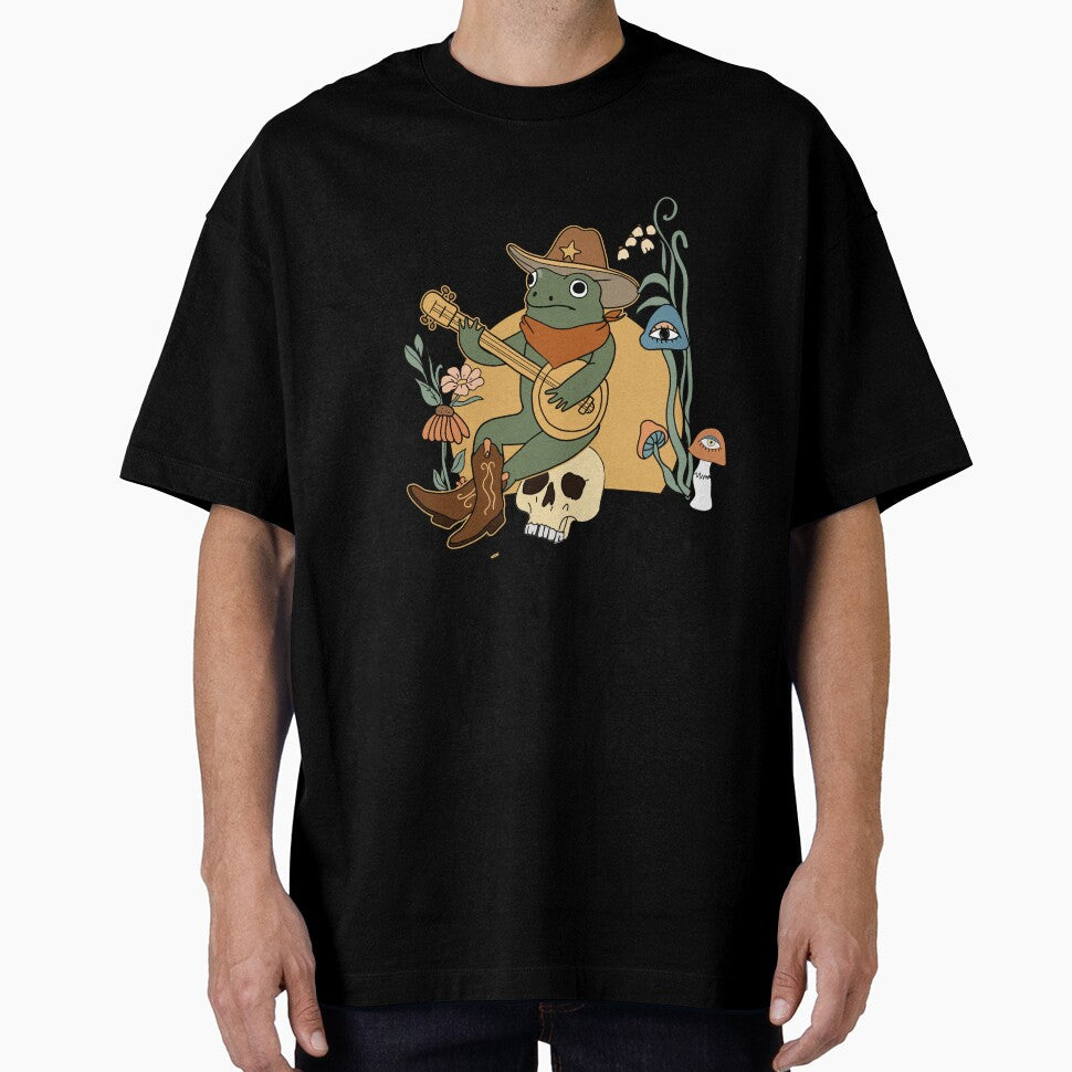 Banjo Frog Don't Be Stressing Life Is A Blessing by - Adult & Kids T-Shirts, Sweatshirts & Hoodies apparel design preview 1