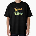 'Good Vibes' retro typography for positive energy by - Adult & Kids T-Shirts, Sweatshirts & Hoodies apparel design preview 1