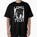 Simple Elegant Football I Pray T-Shirt - Aesthetic Graphic for Adults - T-Shirt, Sweatshirt, Hoodie